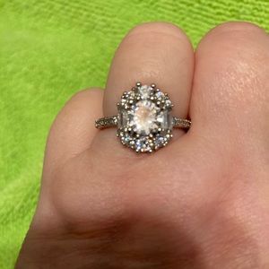 White sapphire ring
